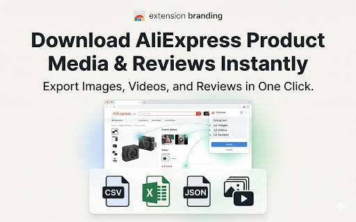 AliExpress Image, Video & Review Downloader :: Download AliExpress product images, videos & variant media in one click. Bulk export product reviews from any listing.