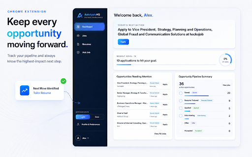 AutoApplyHQ :: Save jobs and prepare application autofill from AutoApplyHQ.