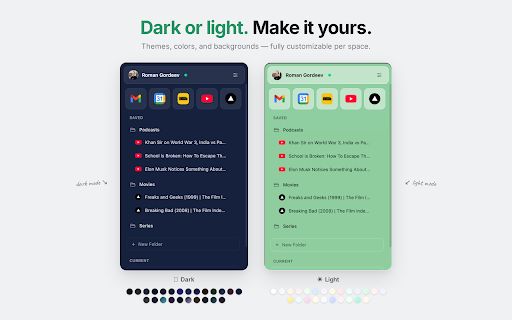 Leap — Sidebar Tabs & Spaces for Chrome :: Vertical tab manager with workspaces, AI tab organizer, drag & drop folders, cloud sync.