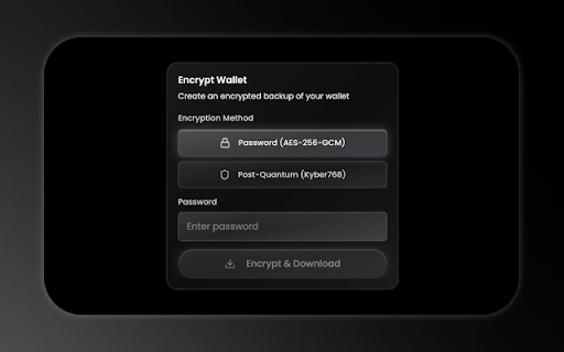 SHDWALLET :: Secure client-side Solana wallet generator with AES-256 encryption