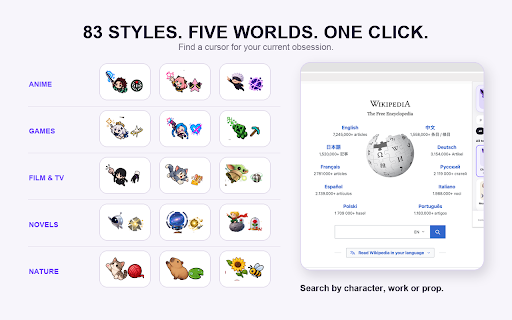 Custom Cursor for Chrome – Anime, Games & Characters :: 83 custom cursors for Chrome: anime, games, movies, novels and cute animals. Preview and switch in one click.