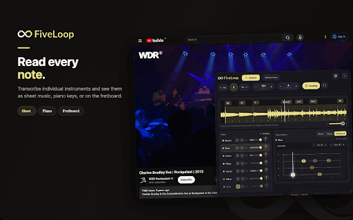 FiveLoop :: Control your Videos with a MIDI-Foot-Contoller! Set Loops, Adjust the Speed, Pitch-Shift, Play/Pause and Forward/Rewind.