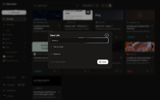 Link Locker :: Save links to your Link Locker instantly