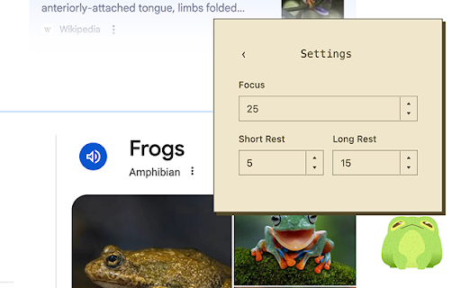 Froggy Pomodoro :: A cute pomodoro timer with a frog companion