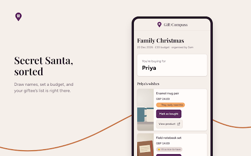 Gift Compass :: Save gifts from any shop to Gift Compass.