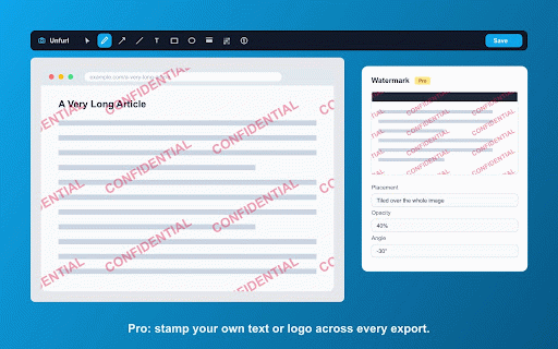 Unfurl — Full Page Screenshot, Annotate & Step Guides :: Capture, annotate, blur and number the steps — then export as PNG or PDF. Runs on your device; no account needed.
