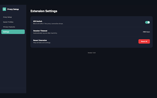 Proxy Setup - Proxy Manager & IP Changer :: Proxy Setup: Easy Proxy Switcher & Manager. Change IPs & Manage Profiles with privacy features for GPS, timezone, and WebRTC.