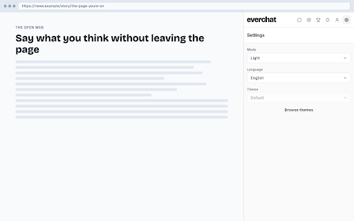 Everchat :: Public comments on any URL. Sign up anonymously with a passkey. No email.