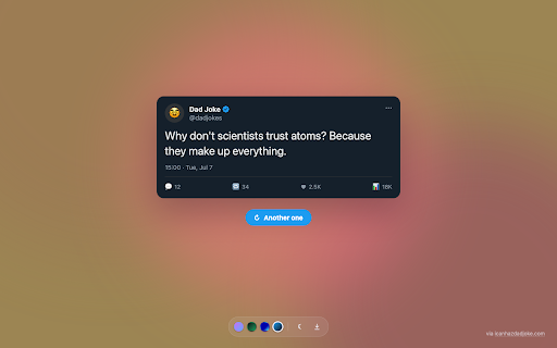 Dad Joke :: A Simple New Tab To Laugh At Dad Jokes!