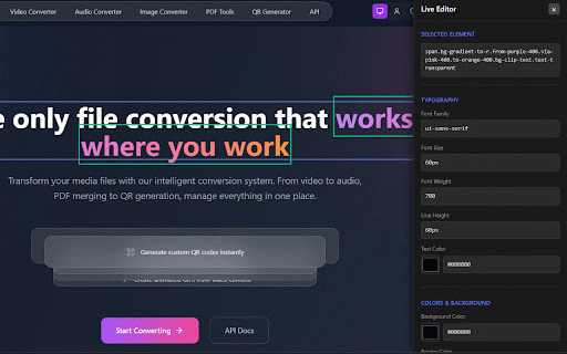 Design Token Extractor :: Extract design system tokens (colors, spacing, typography) from any website