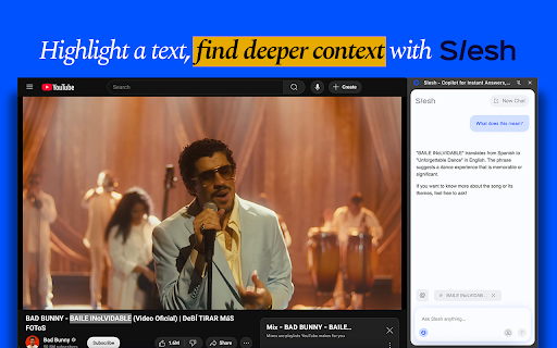 Slesh: Ask, Search & Automate Any Website with AI :: Talk to your tabs, search and navigate faster, and fully automate tasks. Trigger Slesh with Ctrl + /