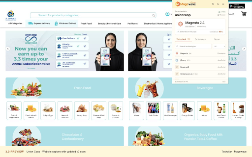 Magewave: Magento Version & Tech Stack Identifier :: Detect Magento and website technologies, inspect response headers, and measure page performance.
