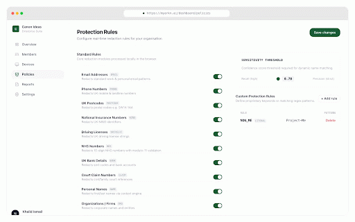 ARKN :: Protect sensitive information before it reaches ChatGPT, Claude, and Gemini. Browser-first AI security for teams.
