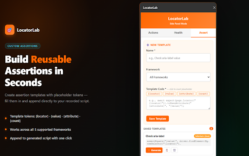 LocatorLab :: Complete test automation toolkit - Smart form fill, locator capture with health monitoring, and test recorder with script generation