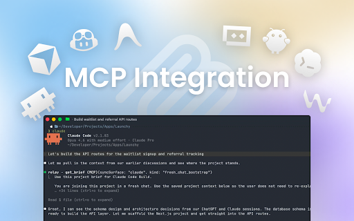 Relay — AI Chat Memory & Context Sync :: Stop repeating yourself to every AI. Relay keeps your project context synced across all your AI chats and IDE agents.