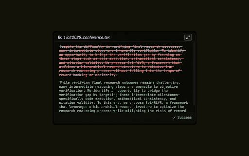 Einsia: AI Research Agent Inside Overleaf :: AI-powered LaTeX editing assistant for Overleaf