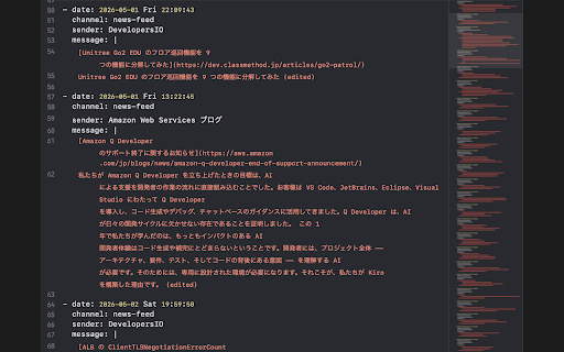 slack-xport :: Copy Slack search results as Markdown-formatted YAML, ready to paste into LLM prompts.