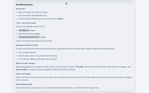 Smart Auto Refresh :: Privacy-first auto refresh with smart pauses, scroll restore, and optional keyword alerts.