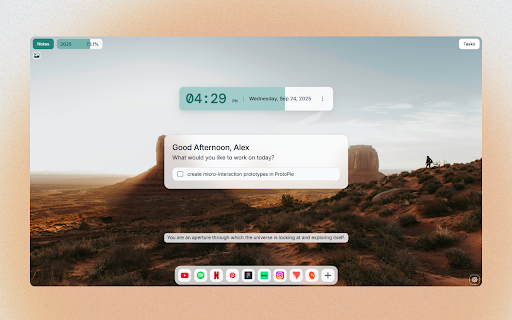 Enhance - New Tab Designed for Clarity :: Enhance your new tab with beautiful daily backgrounds, useful widgets, and a distraction-free new tab page.