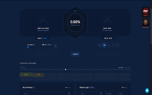 RollViewer - HNXFPS (CSGOSKINS) :: Adicione estatísticas reais, histórico do Upgrader, Case Odds e ferramentas visuais exclusivas ao site CSGO-Skins