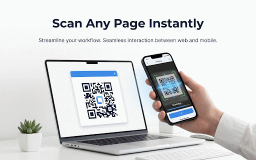 Instant QR Generator :: Generate a QR code instantly for the current page to quickly scan with your phone.
