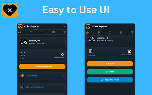 X Likes Exporter - Export Twitter Liked Tweets :: Export your liked posts from X (Twitter) in 1 click as CSV, JSON, or Excel. Backup, share, or access offline with ease.