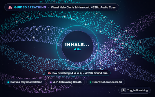 Relax Your Mind :: A hypnotic and mesmerizing relaxation physics simulation to help with stress relief and anxiety. Features breathing guides.