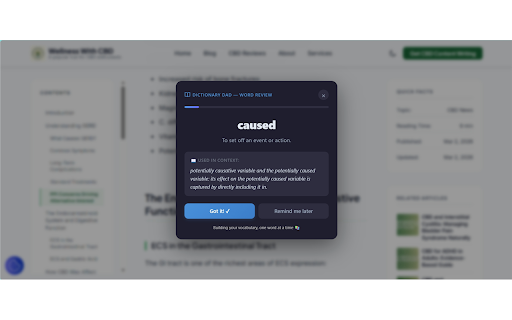 Dictionary Dad :: Double-click any word for its definition. Save, highlight, and master vocabulary with spaced repetition.