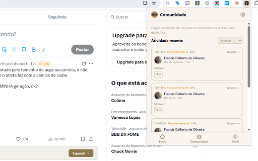 NotABot - AI Content Detector :: Detect AI-generated content on social media with probability badges