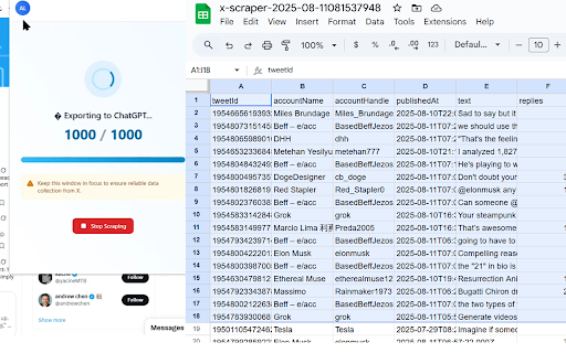 CogniXtract - Twitter/X Scraper & AI Exporter :: The ultimate scraper for Twitter/X. Extract tweets from profiles, replies, & lists. Export to CSV or send to ChatGPT/Gemini.