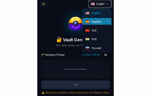 PokeBit - High Entropy Wallet Generator :: Generate high-entropy seed phrases and private keys and public addresses for ETH and BTC. 100% offline, zero data collection.
