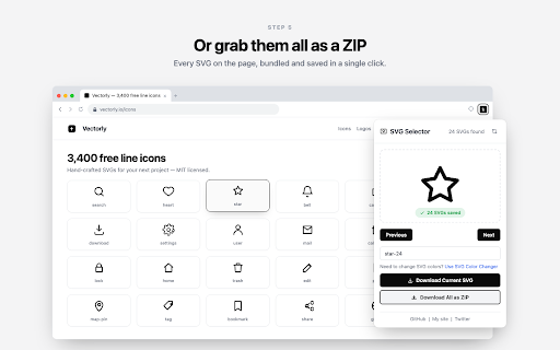 SVG Web Downloader & Extractor :: Extract and download SVG images from any website. Save vector graphics, icons, and logos in high quality SVG format.