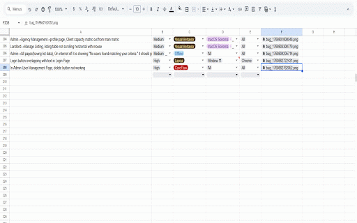 QA Bug Logger :: Log bugs with annotated screenshots to Google Sheets & Drive