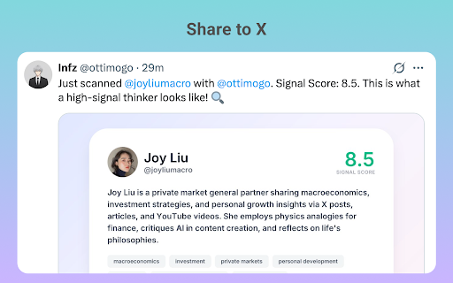 Digg X - The Social Scout :: Digg X provides AI-driven deep profile analysis for social media creators to help users identify high-signal information sources.