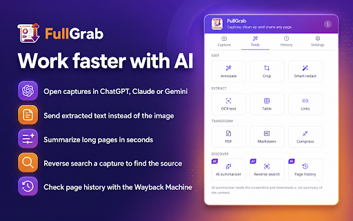 FullGrab :: Capture, annotate, and export screenshots privately on your device.