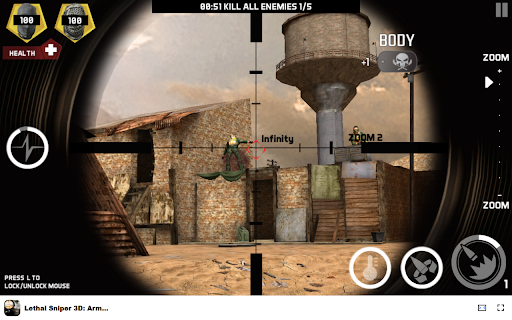 Lethal Sniper 3D: Army Soldier - Complete sniper tasks! :: Become an elite sniper and complete challenging missions in this tactical shooter game!