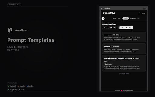Promptheus :: Your AI prompt assistant