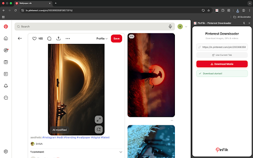 PinFlik - Pinterest Downloader :: Download Pinterest videos, images & GIFs instantly with PinFlik. Save the highest-quality Pinterest media in one click.