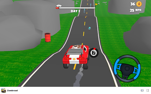 Zombroad Game - Hit the road and slay zombies with your car! :: Drive, upgrade, and slay zombies in Zombroad - the ultimate offline zombie game for Chrome!