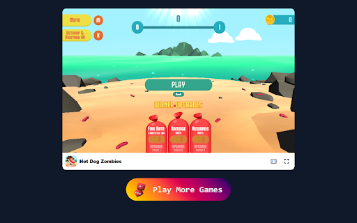 Hot Dog Zombies Game - Survive the Tasty Apocalypse with Humor! :: Survive a quirky apocalypse by battling zombie foodies in this addictive Chrome game!