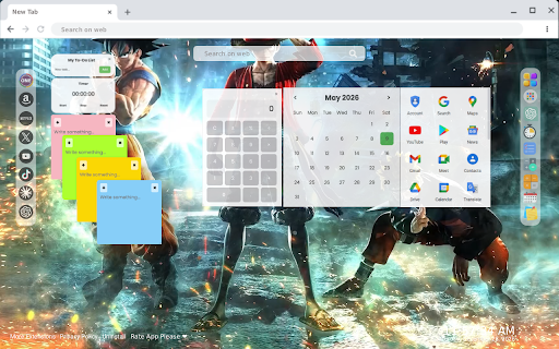 Naruto Luffy and Son Goku Live Wallpaper :: Naruto Luffy and Son Goku Live Wallpaper - Live HD video wallpaper for your Chrome new tab.