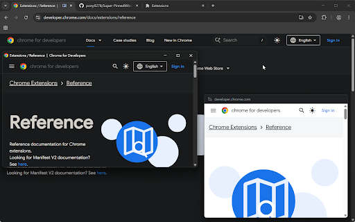 Always on Top, PiP & Side Panel (3 in 1) - Super Pinned Window :: Open any tab or link in an always-on-top PiP or a flexible popup window.