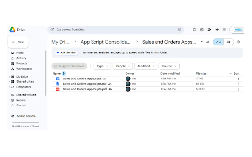APP SCRIPT CONSOLIDATOR PRO :: Consolidate Google Apps Script projects. Pro version includes Markdown, PDF, and Shared Drive support.