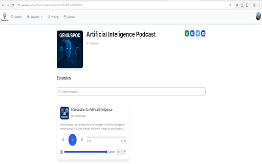 GeniusPod AI :: Transform Your Content Into Professional Podcasts. Create engaging podcasts in minutes with our AI technology. Perfect for…