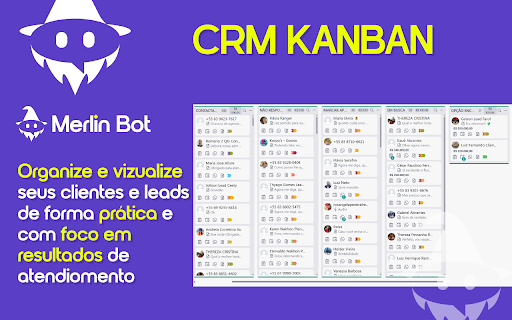 MERLIN BOT :: MERLIN BOT é um CRM para WhatsApp Web. Organize seus chats e otimize seus negócios no WhatsApp Web