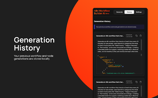 n8n Copilot - Generate and debug n8n workflow :: Generate and debug n8n workflow with Ai Copilot (Using your OpenAI, Gemini, Claude, etc., API keys)