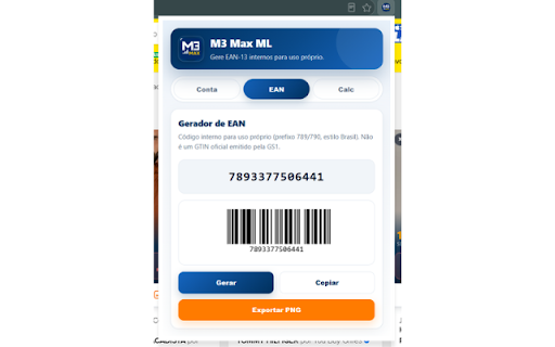 M3 Max ML :: Analise o Mercado Livre com score, visitas, catálogo e diagnóstico de busca. Overlays na grade e PDP para quem vende de verdade.