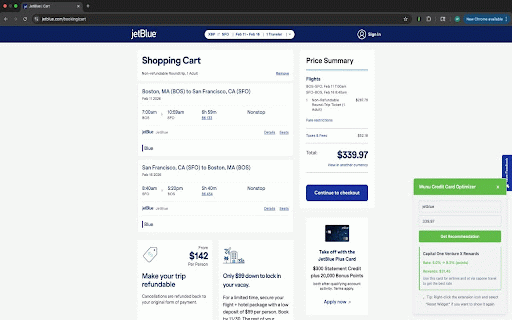 Wunu' - Real-time Credit Card Optimizer :: Optimize credit card usage for maximum rewards