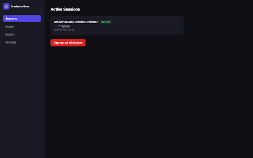CredentialBase :: Zero-knowledge password manager