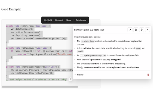 Summarizer :: Summarize selected text on any webpage.
